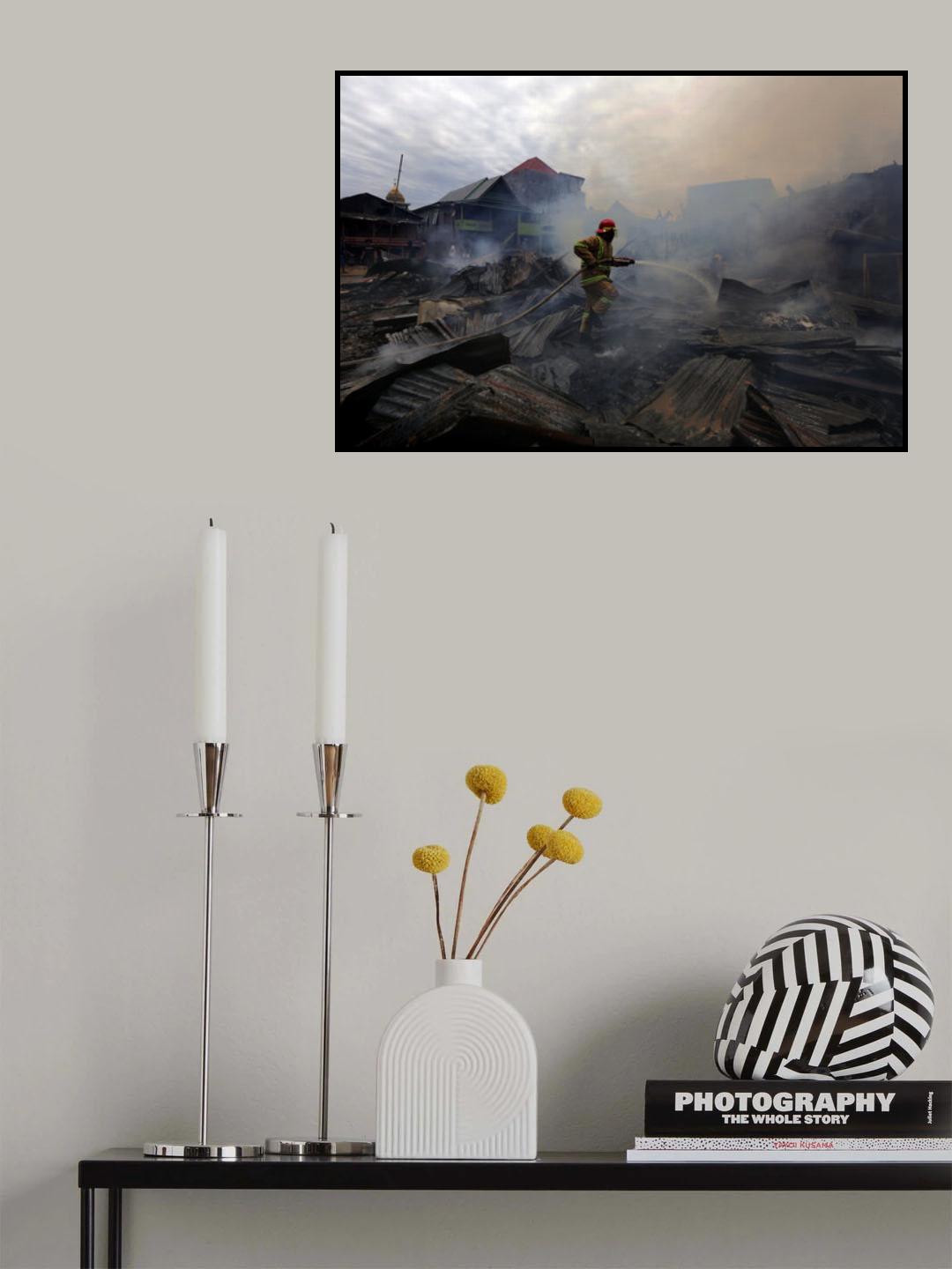 TURN BACK FIRE Poster och Canvastavla