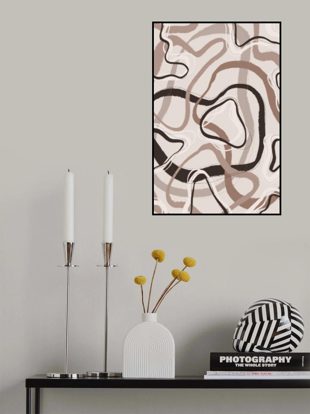 Simple Pastel Circles Poster och Canvastavla