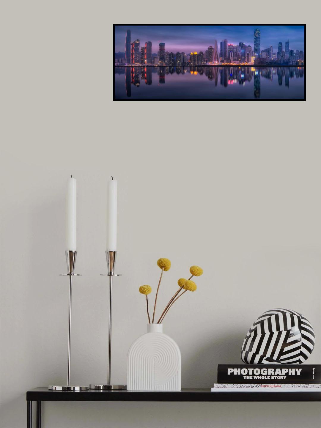 Chongqing Reflection Poster och Canvastavla