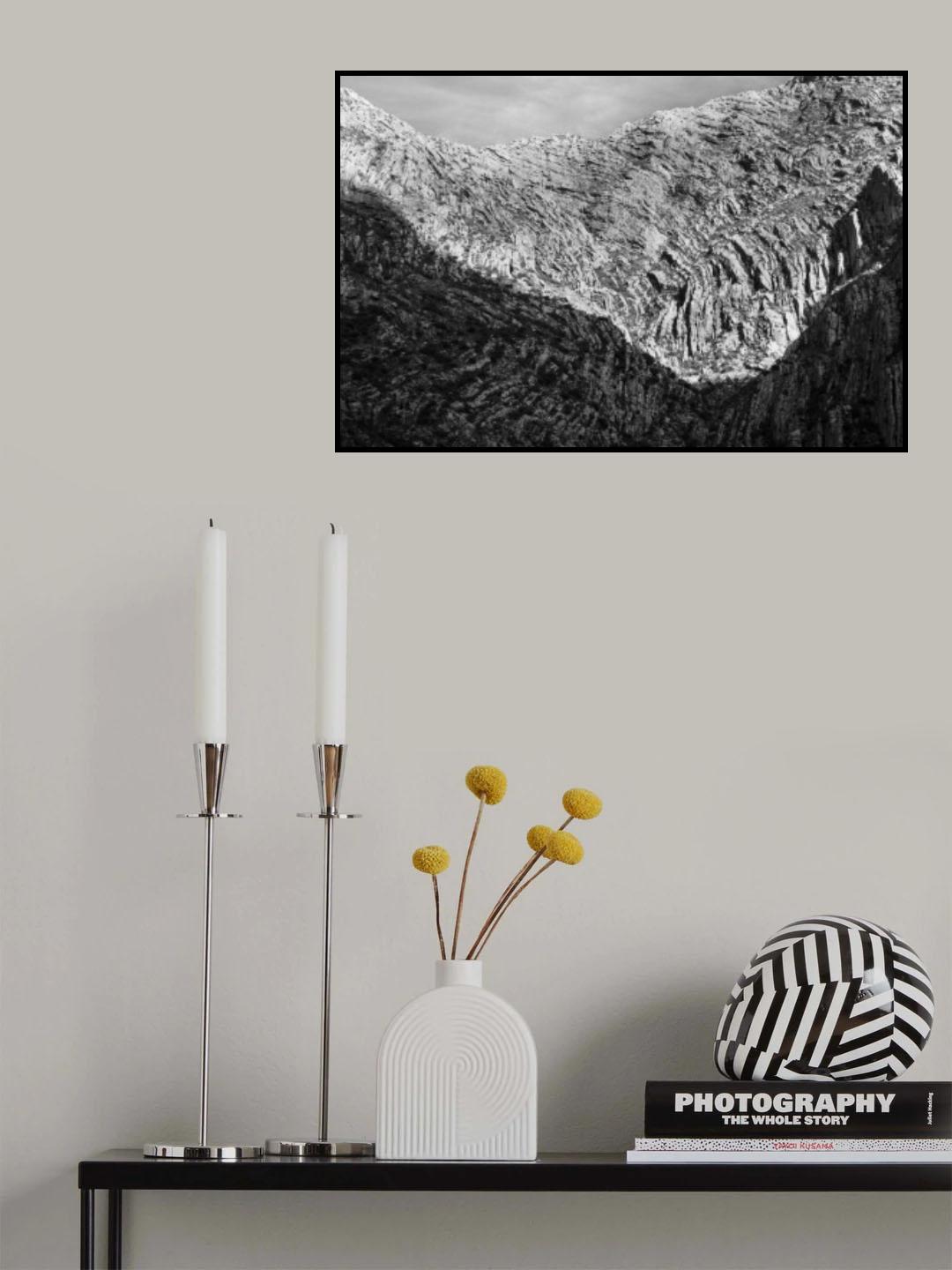 Abstract mountain textures Poster och Canvastavla