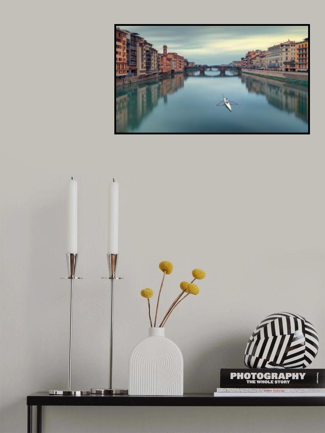 Florence Santa Trinita bridge Poster och Canvastavla