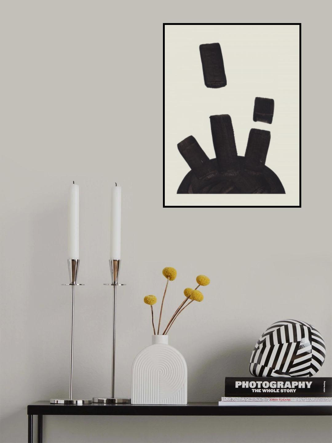 Ink Motif 18 Poster och Canvastavla