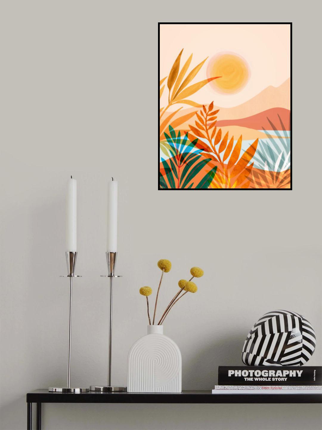 Golden Greek Garden Poster och Canvastavla