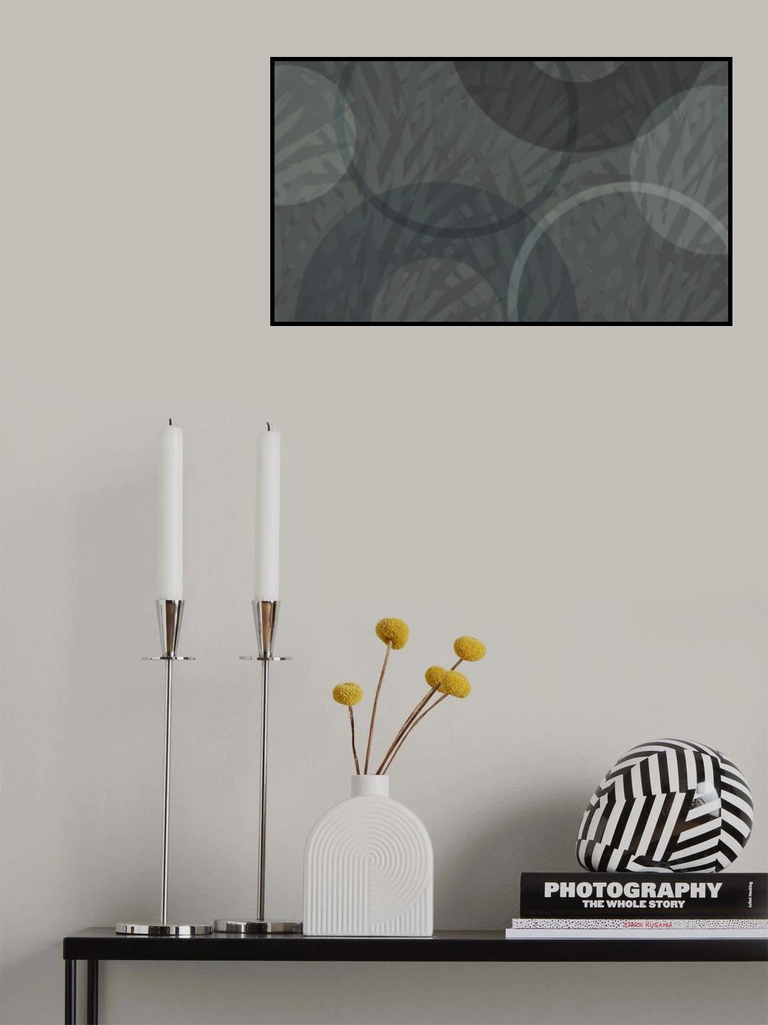 Palm Circles 2 Poster och Canvastavla