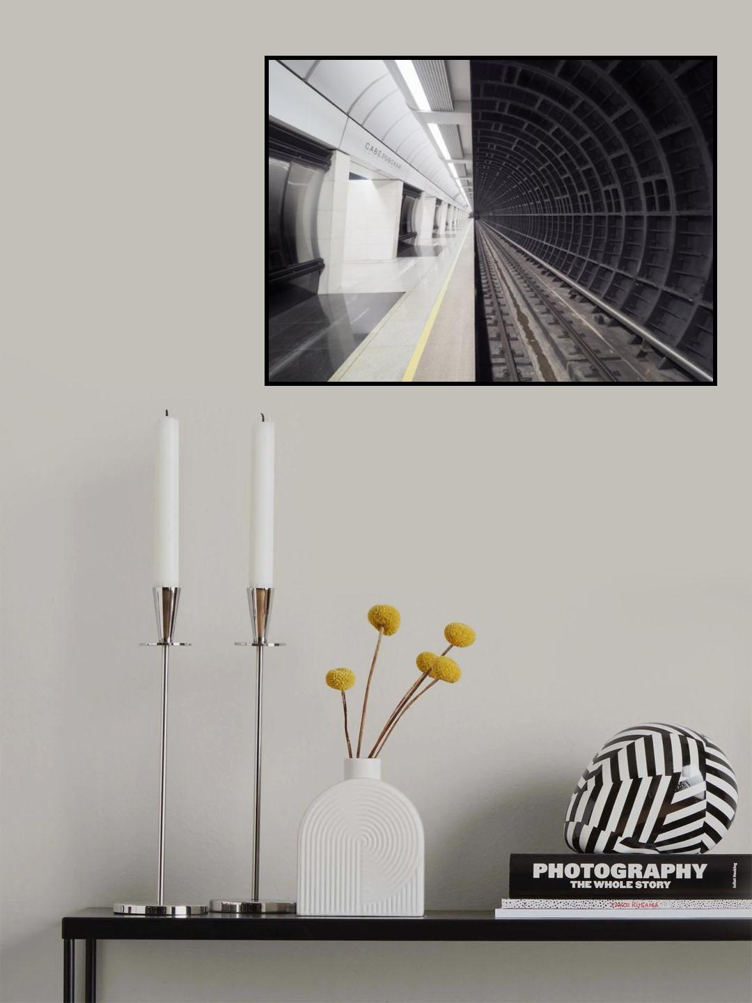 Moscow metro - Yin and Yang Poster och Canvastavla