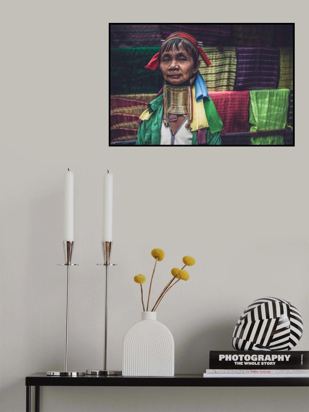 Padaung woman Poster och Canvastavla
