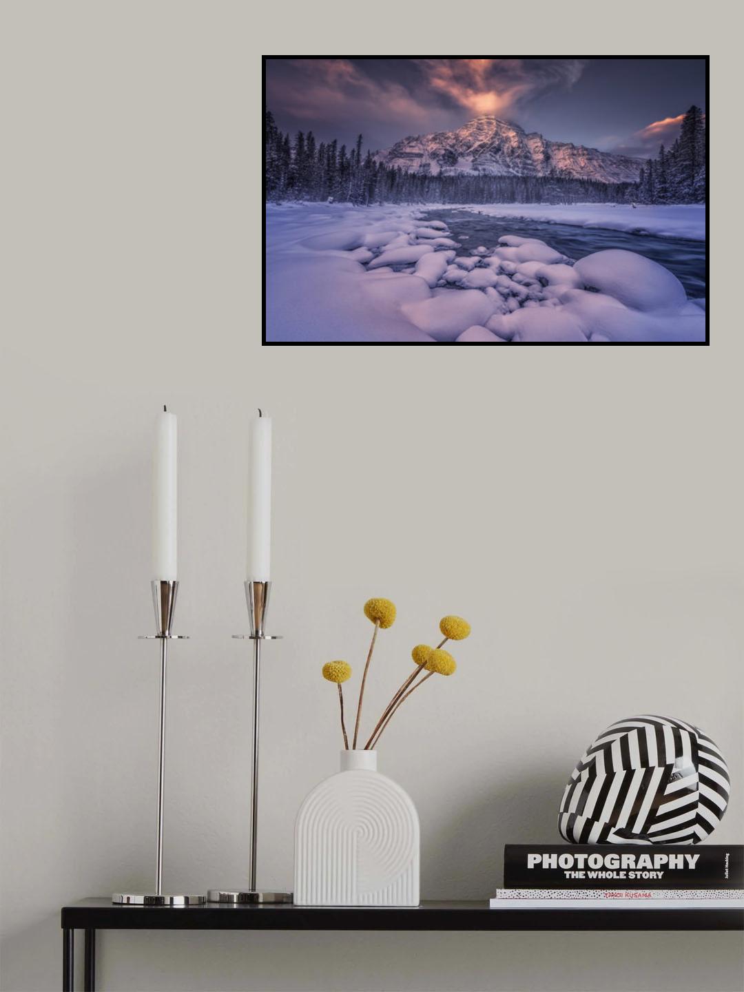 Winter sunrise Poster och Canvastavla