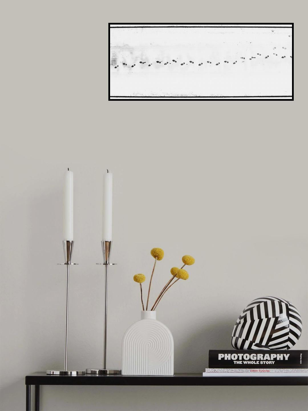 Footprints in the snow Poster och Canvastavla