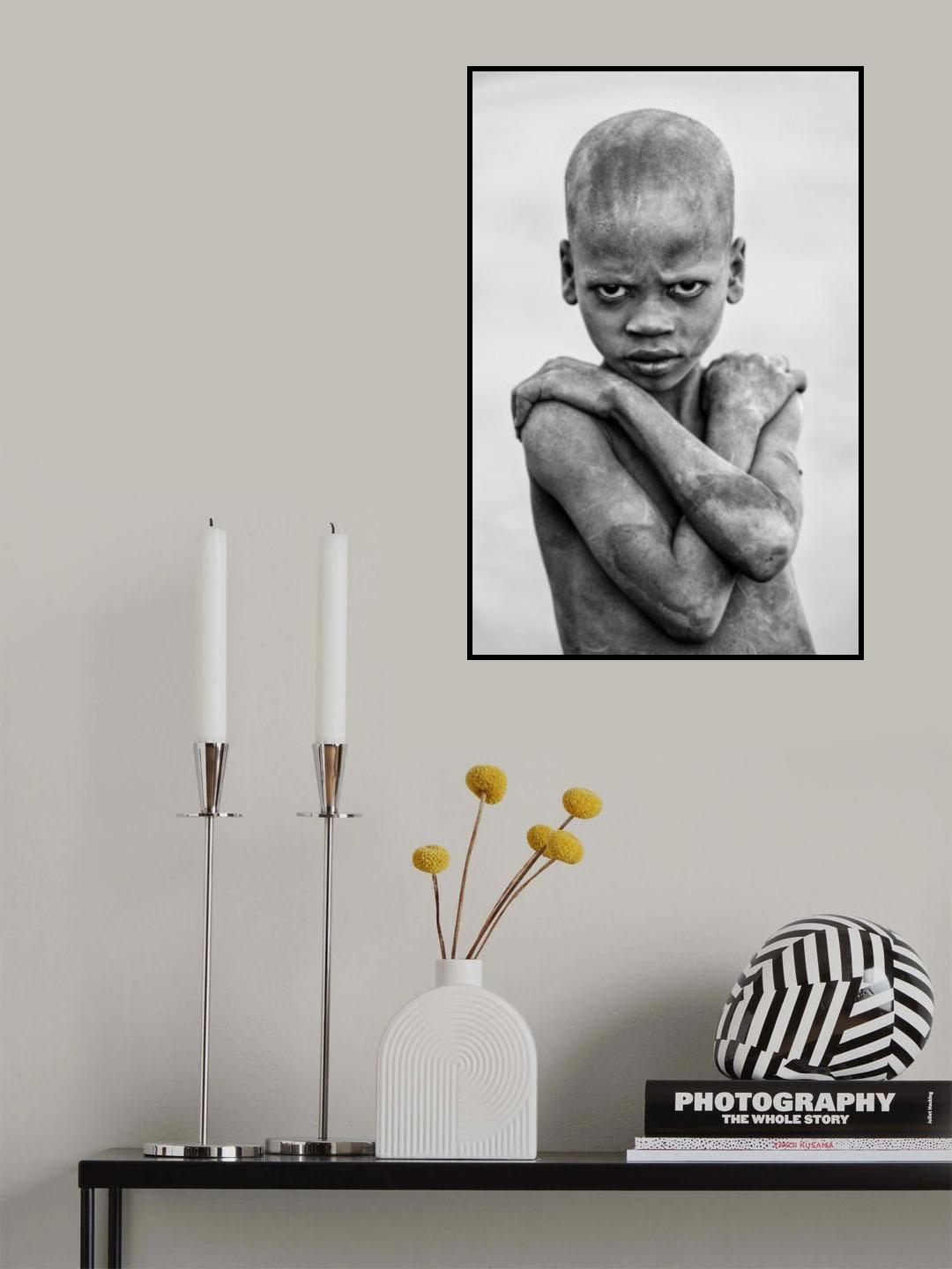 Young Jiye boy Poster och Canvastavla