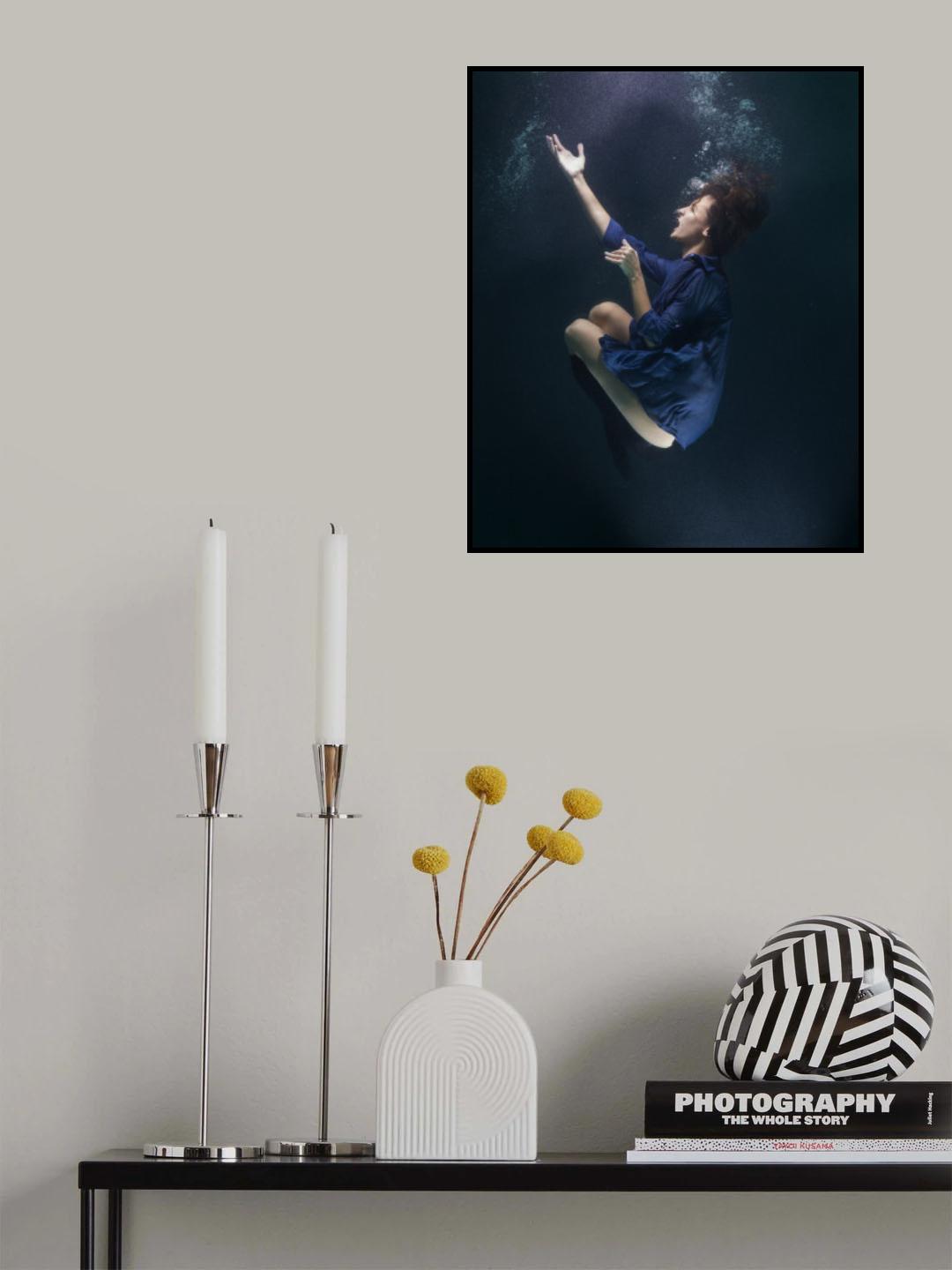 underwater artistic portrait shooting Poster och Canvastavla