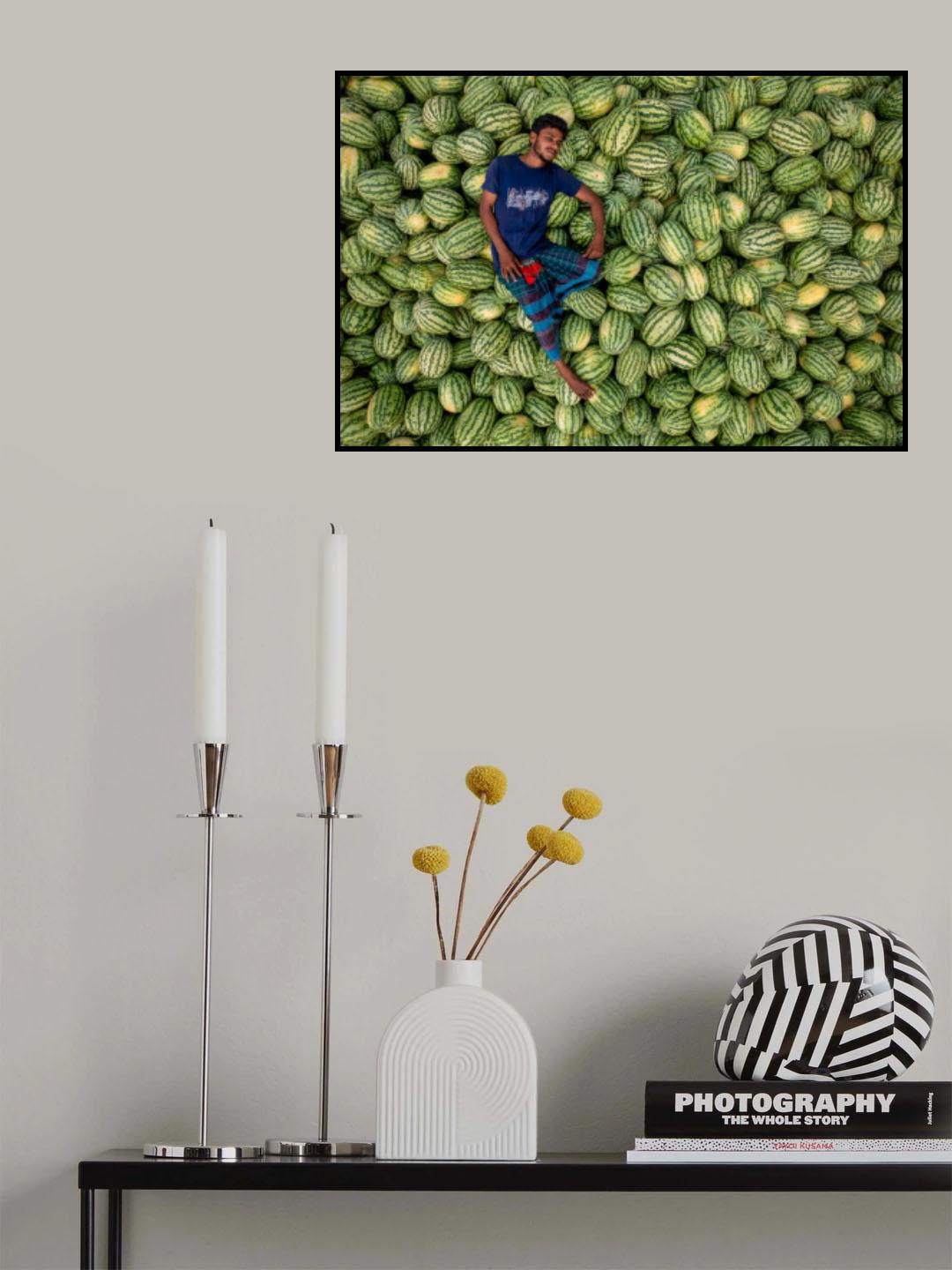 Sleep over the watermelons Poster och Canvastavla
