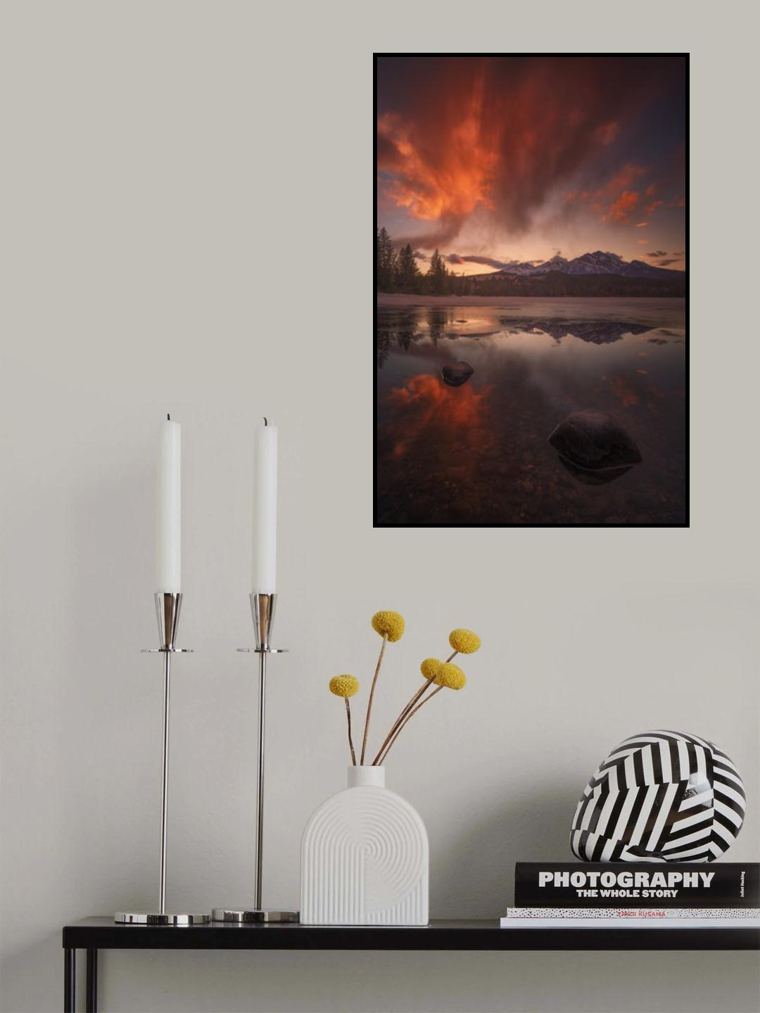 Burning Sky Poster och Canvastavla