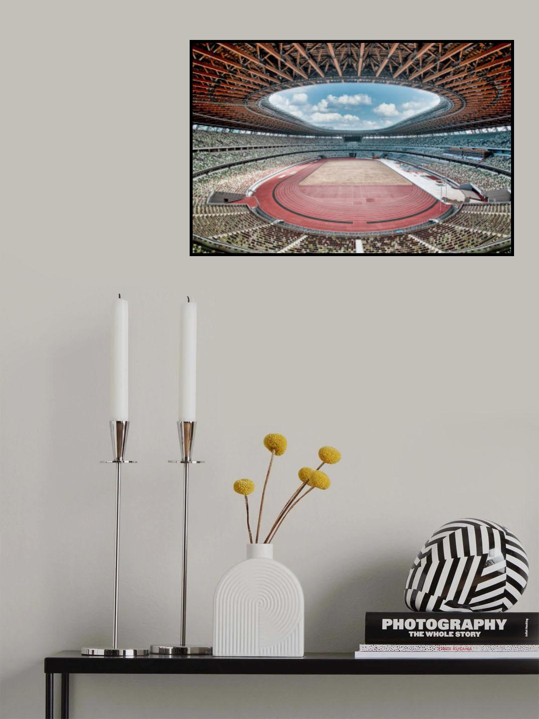 Tokyo 2020 Olympic Stadium Poster och Canvastavla