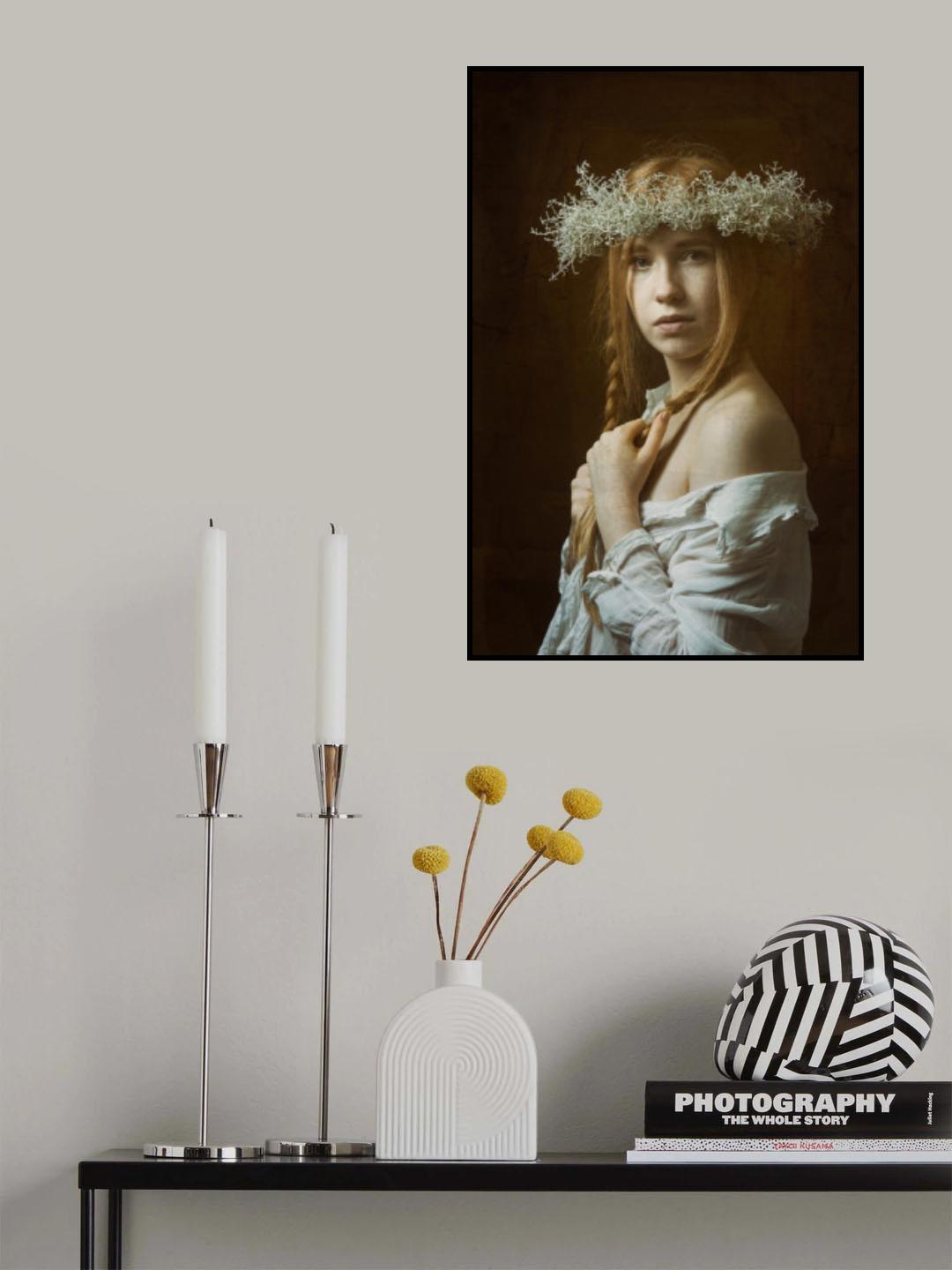 portrait of the girl with the red hair Poster och Canvastavla