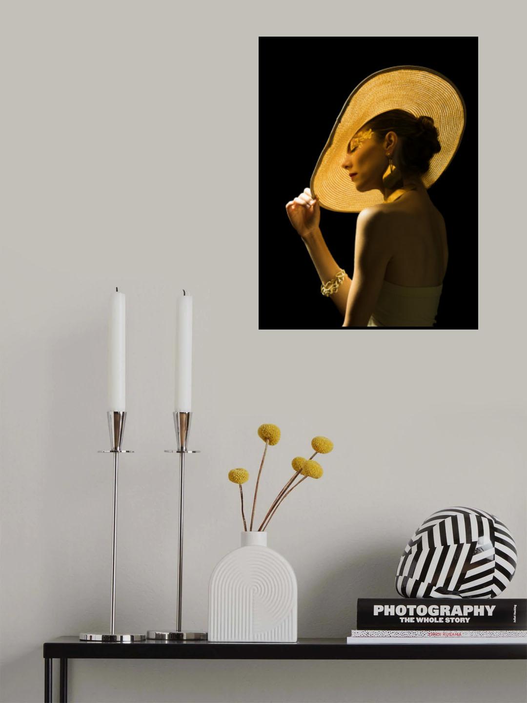 gold woman Poster och Canvastavla