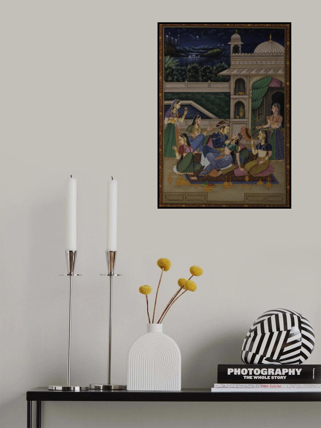 MUGHAL PAINTING Poster och Canvastavla