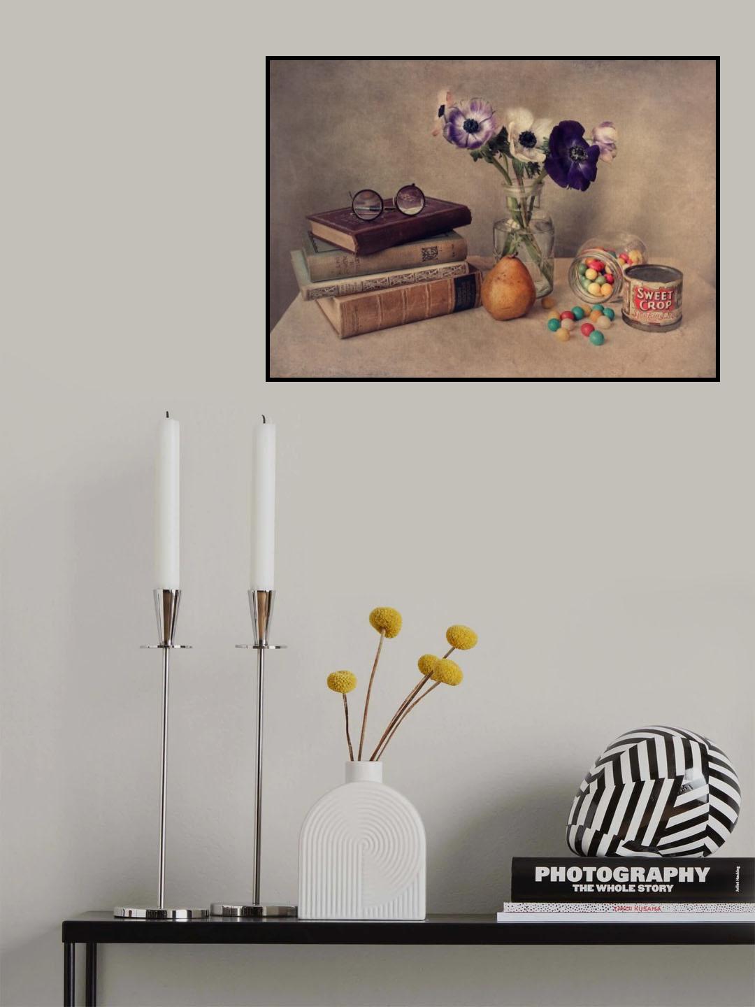 Still life with books Poster och Canvastavla