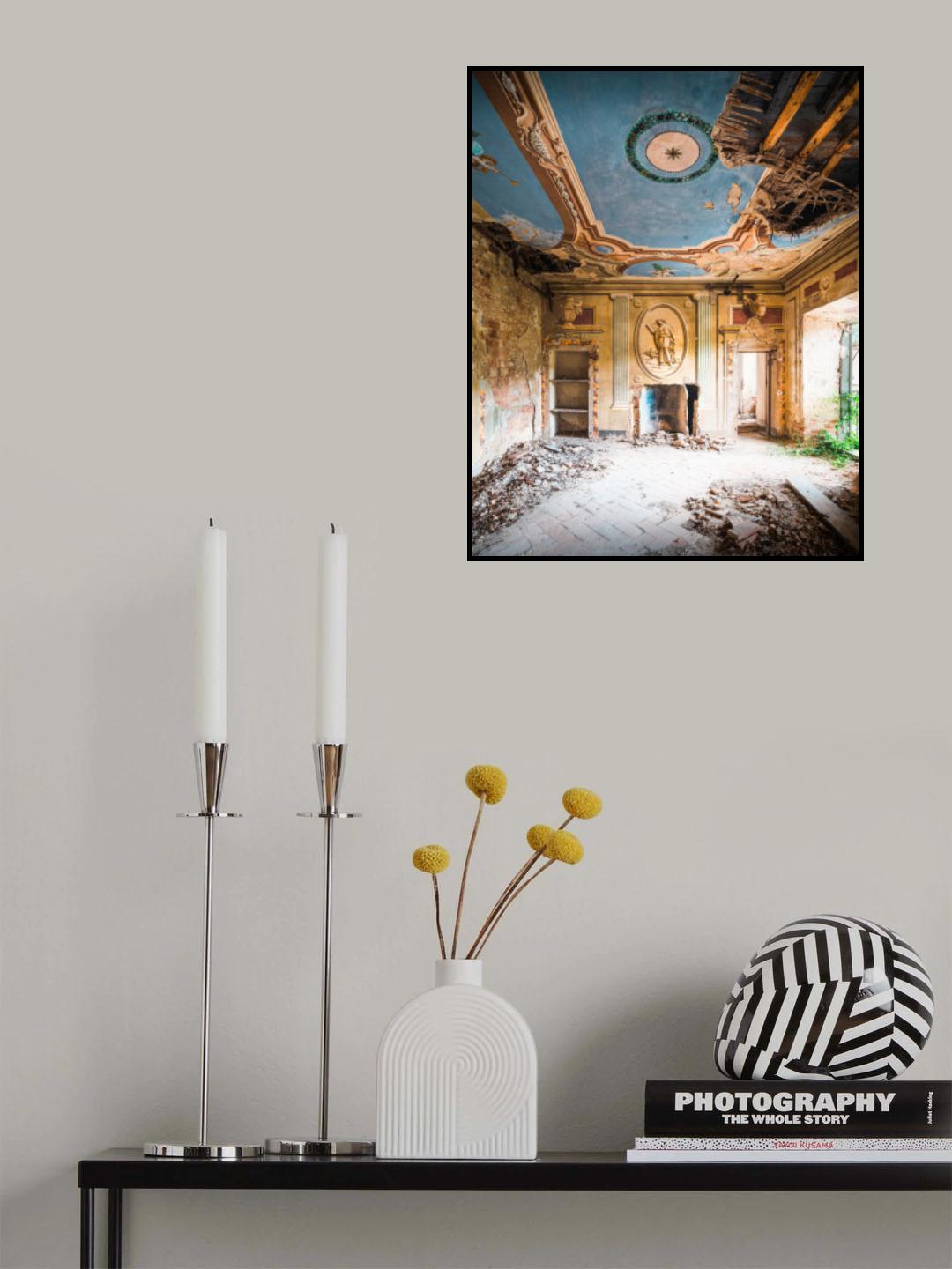 Abandoned Villa with Fresco Poster och Canvastavla