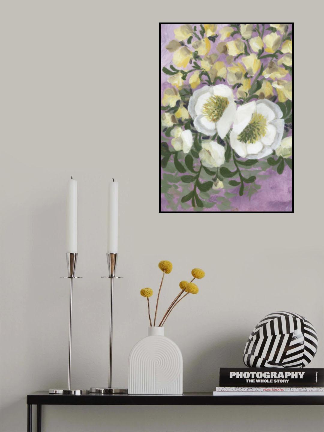 Raelynna painterly florals Poster och Canvastavla