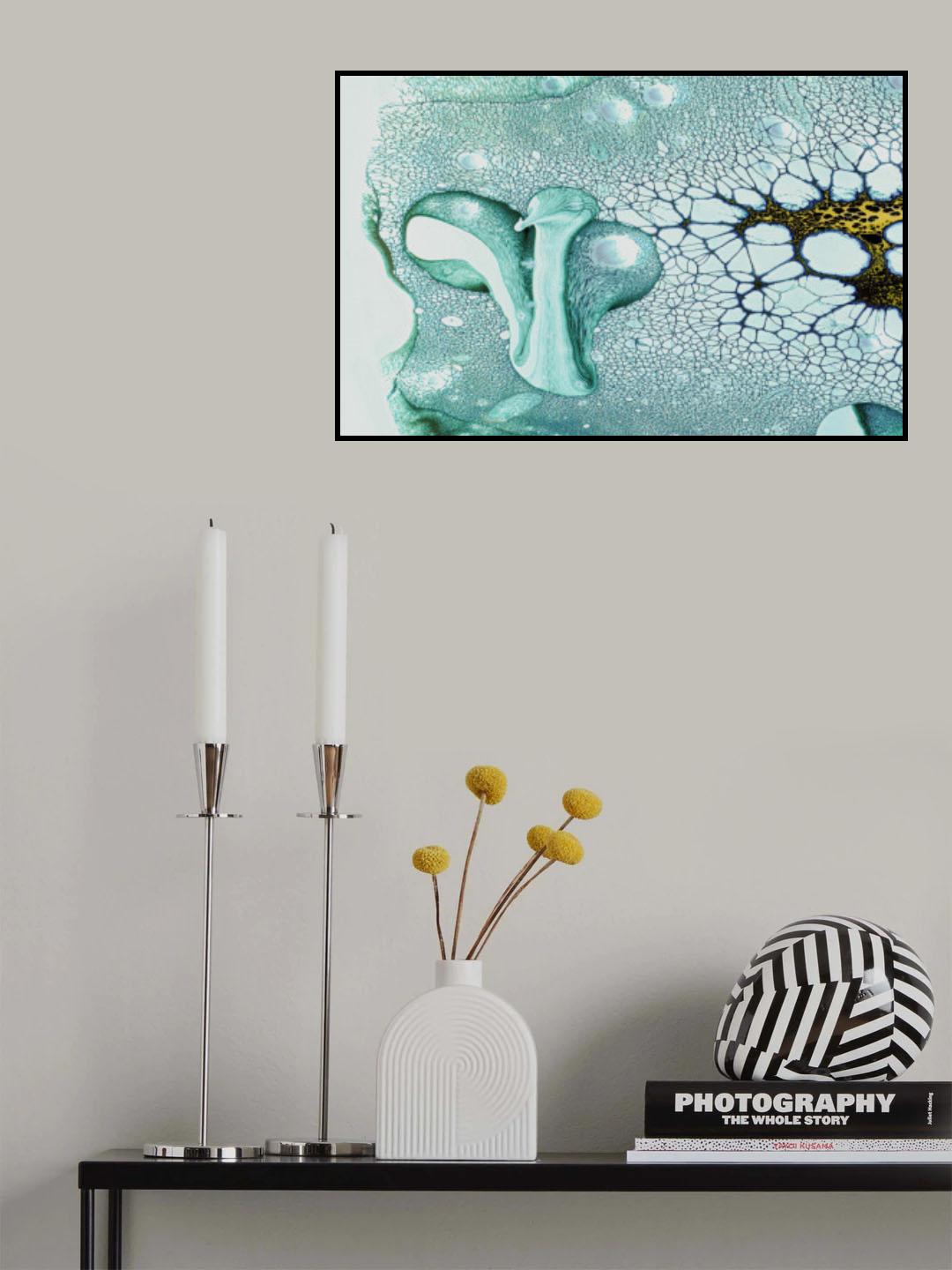 K Color (Chrome Oxide) Pigment dispersing in Croom Acrylic House Paint Poster och Canvastavla