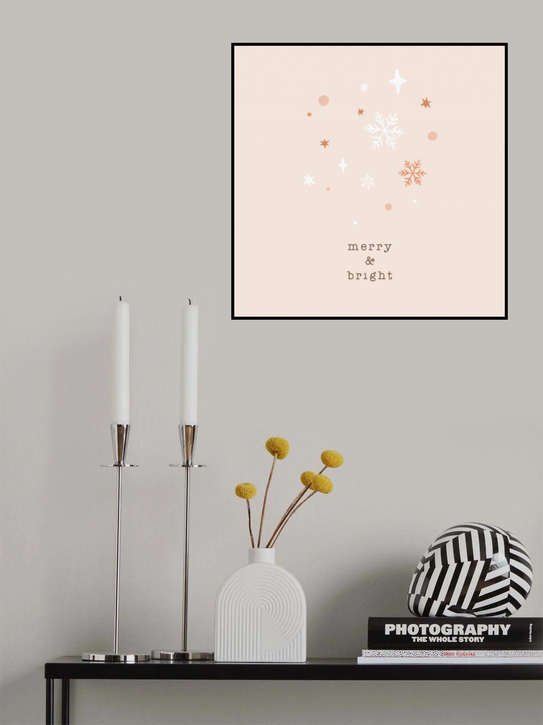 Merry & Bright Poster och Canvastavla
