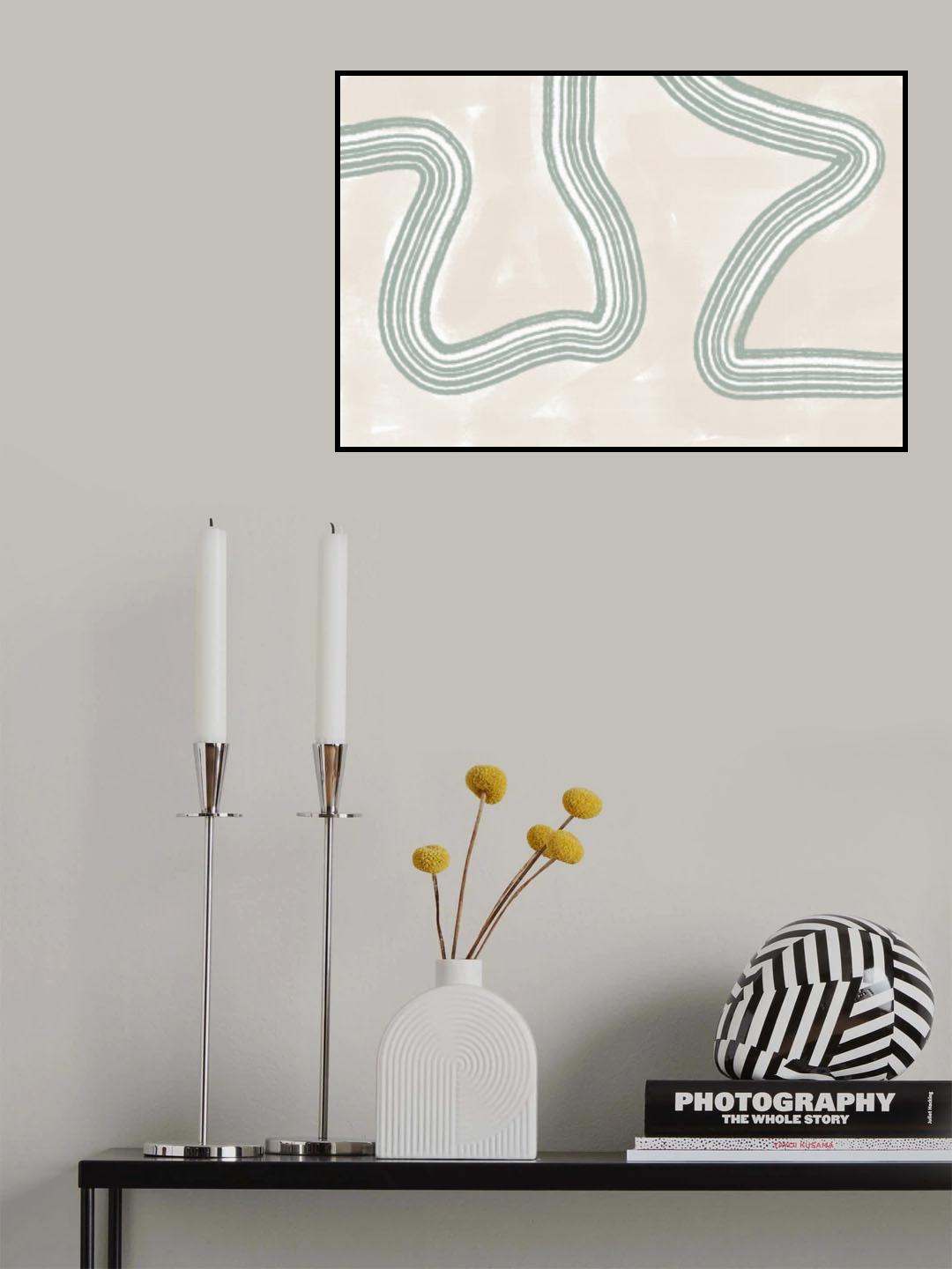 Abstracto Twist Poster och Canvastavla