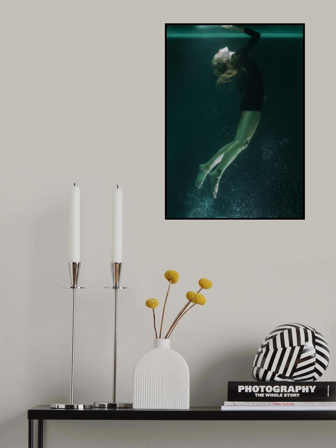 underwater artistic portrait shooting Poster och Canvastavla