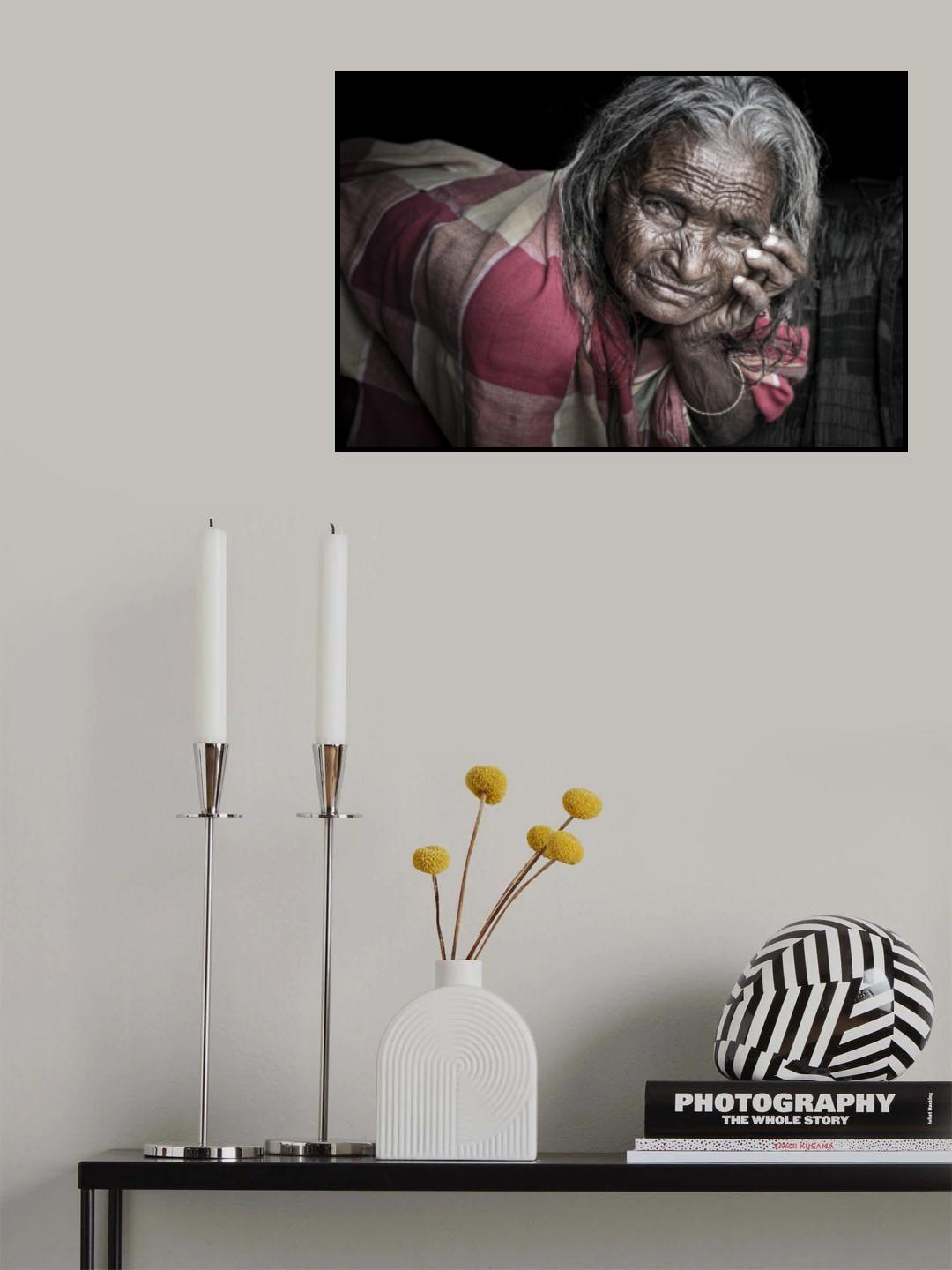 years ago she turned one hundred... Poster och Canvastavla