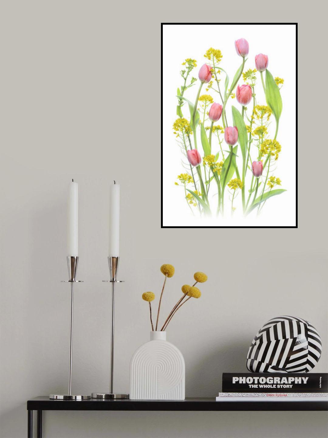 Bright Spring Flowers Poster och Canvastavla