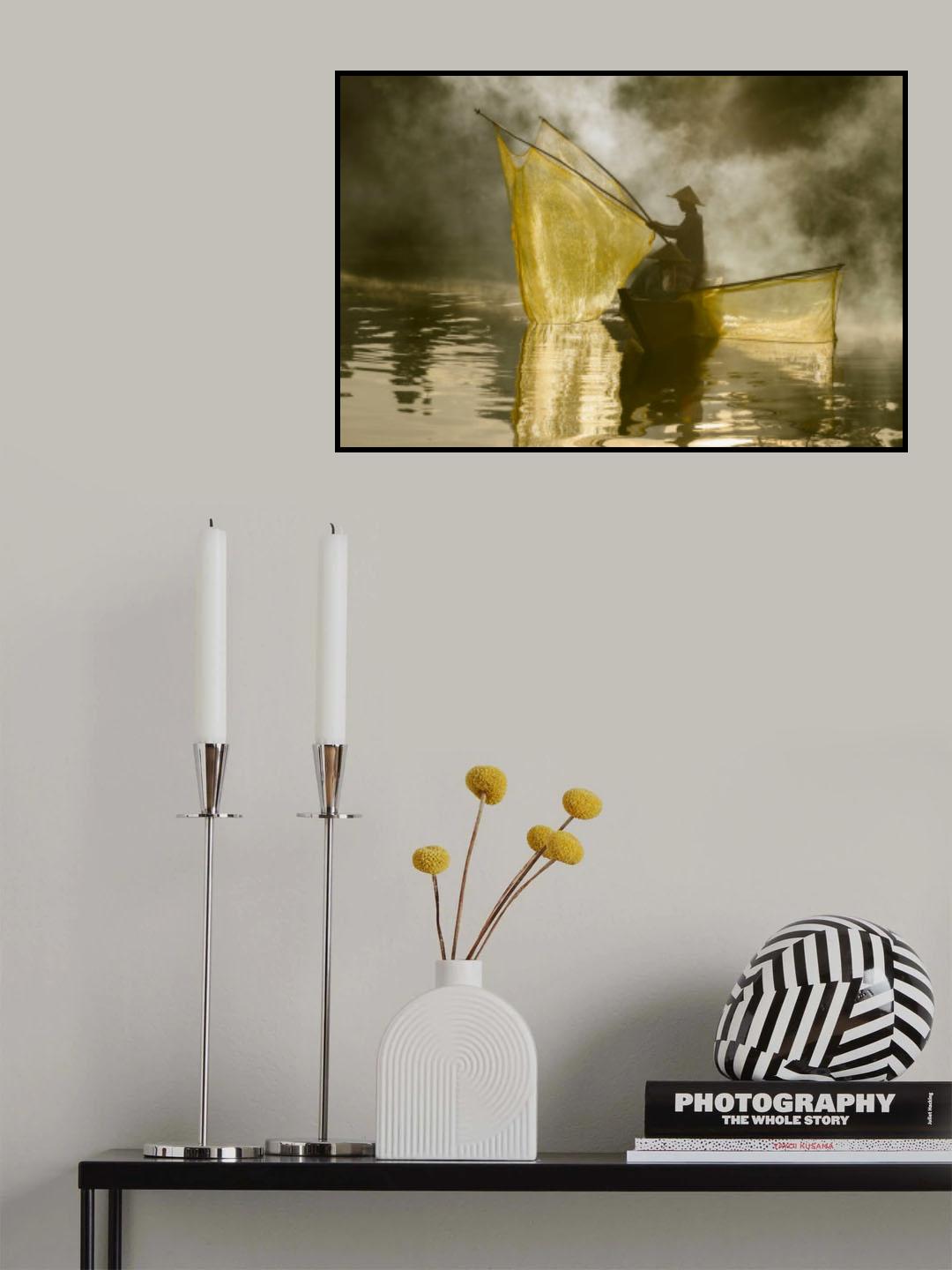 Yellow Net Poster och Canvastavla