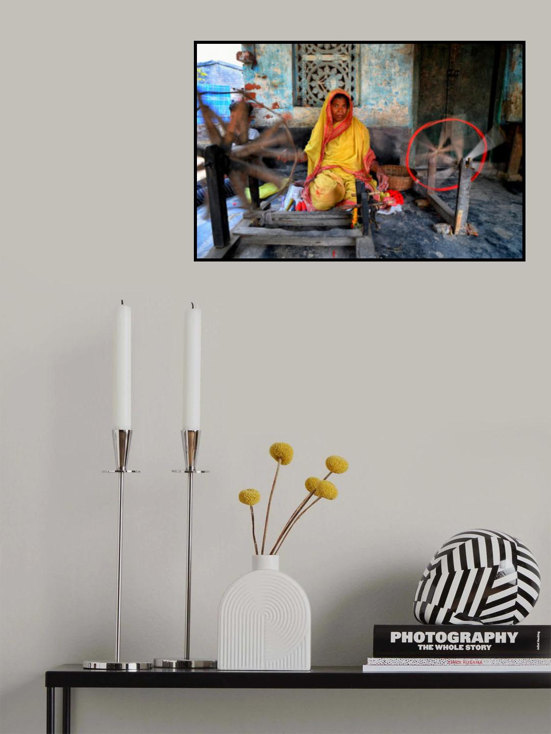 Traditional thread making Poster och Canvastavla