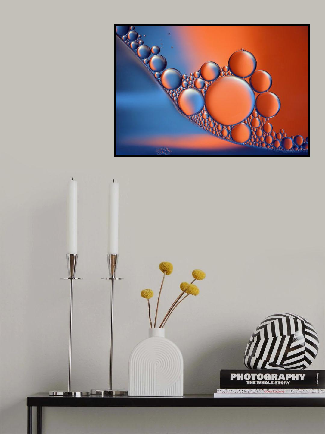 Midnight blue neon Poster och Canvastavla