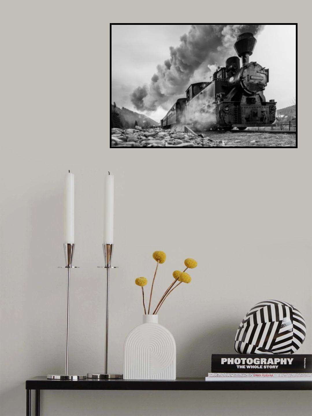 Steam train Poster och Canvastavla
