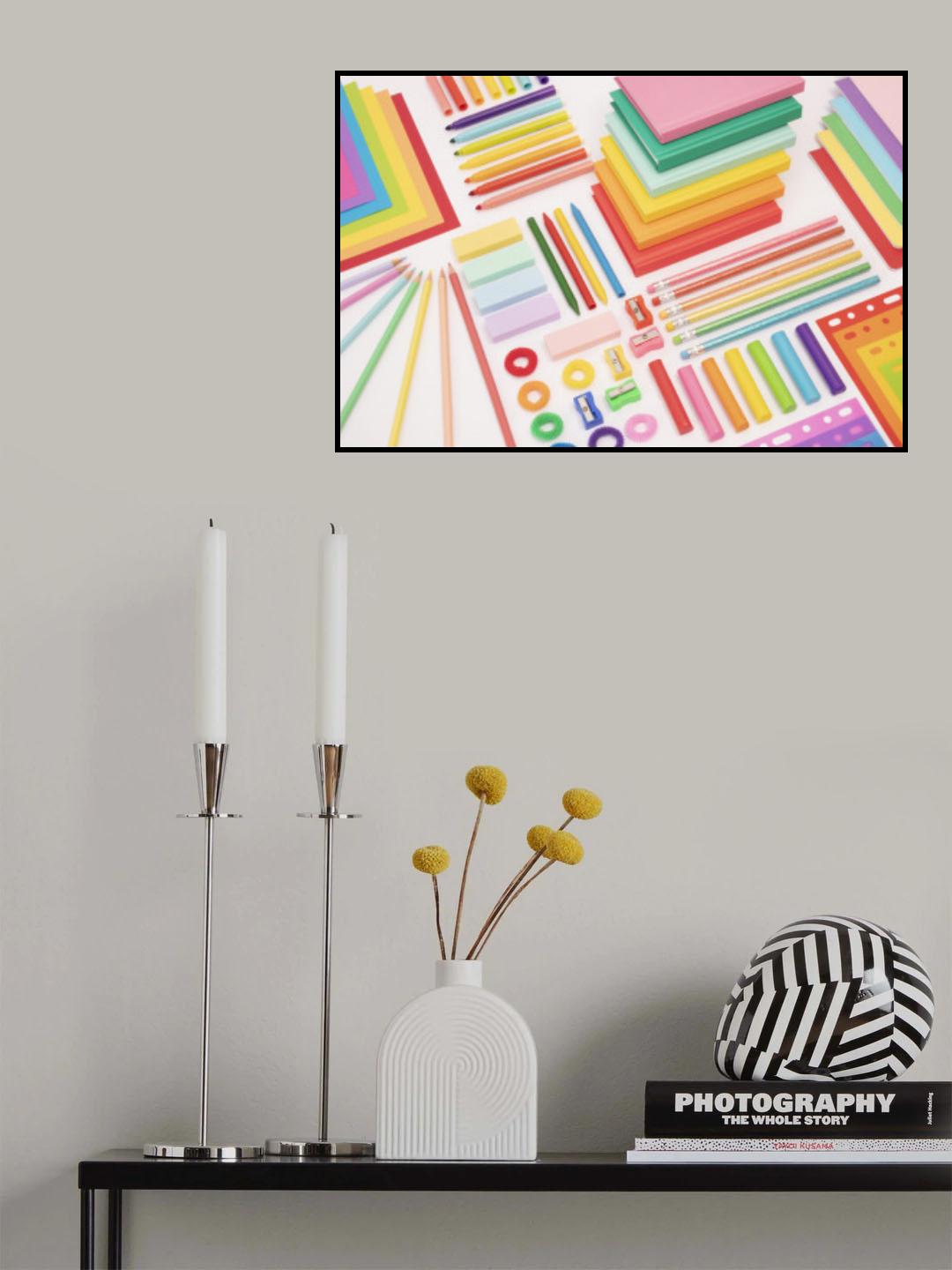 Papelería Rainbow Poster och Canvastavla