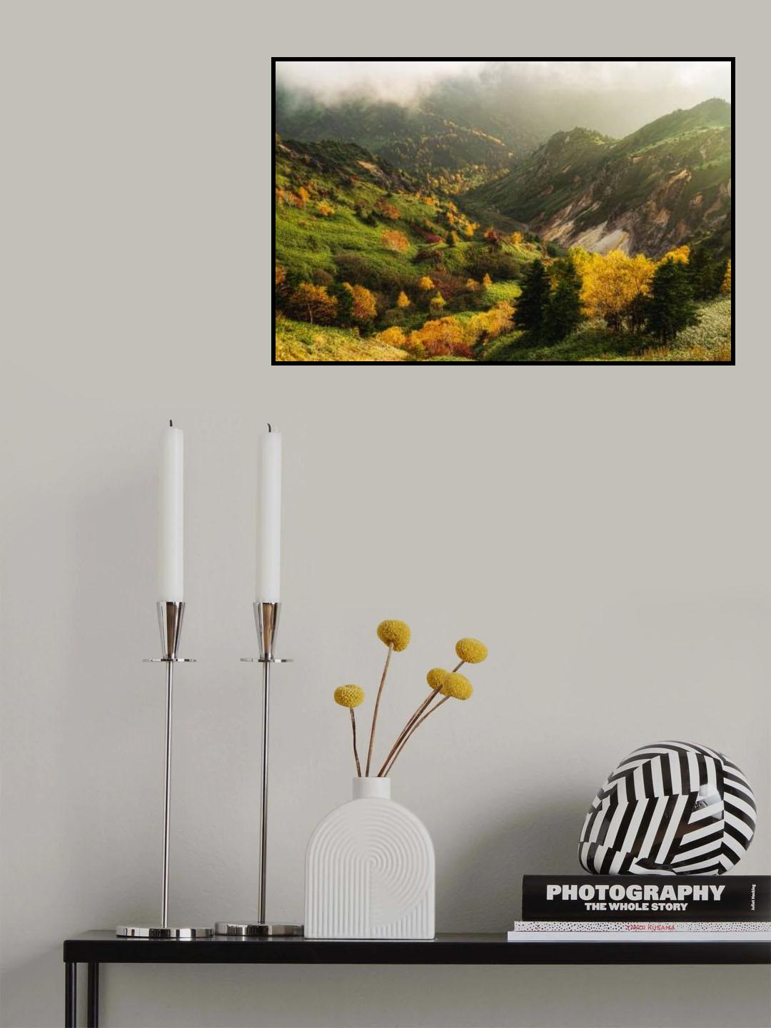 Alpine autumn. Poster och Canvastavla