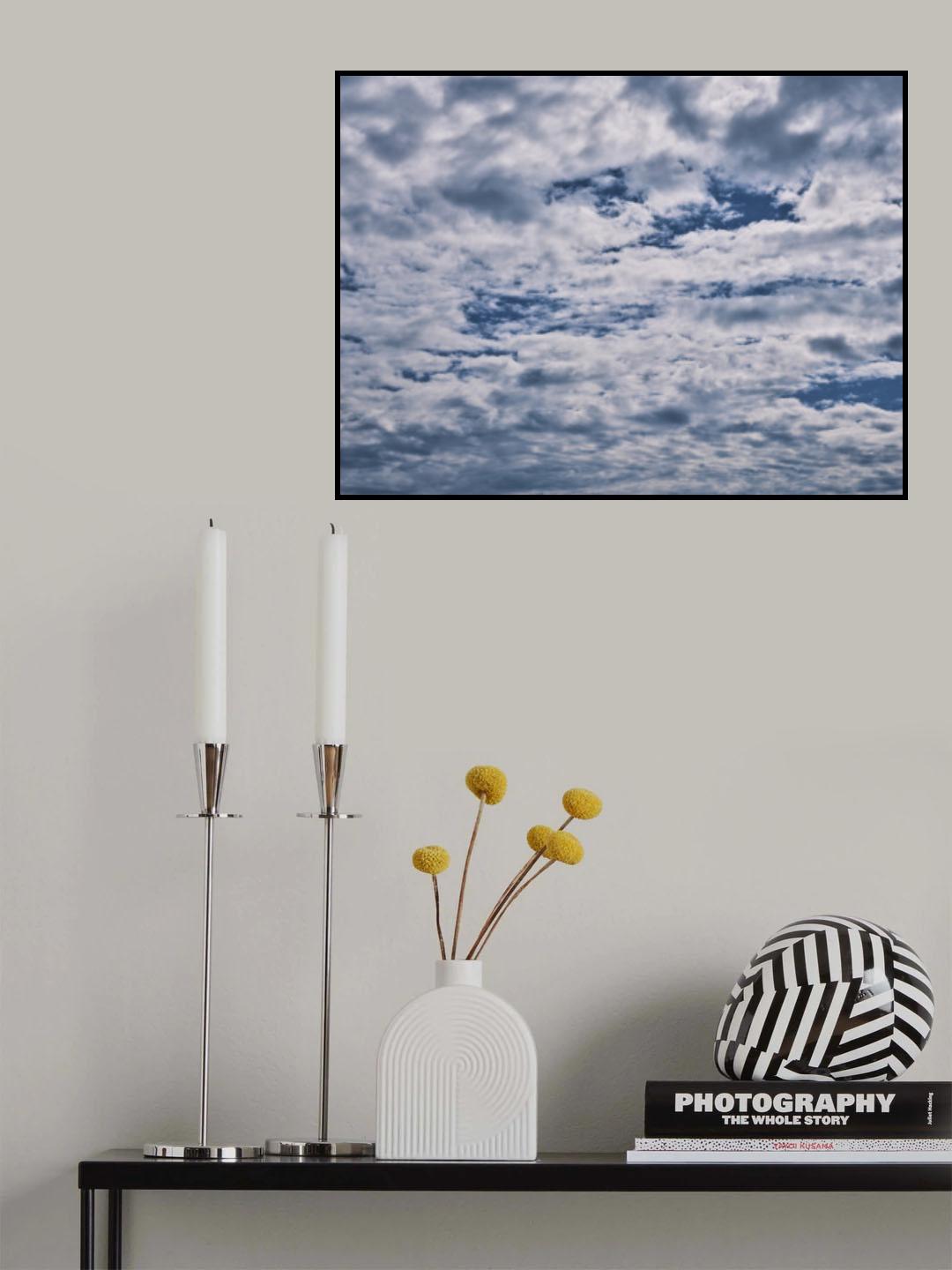 cloudy weather and sky background Poster och Canvastavla