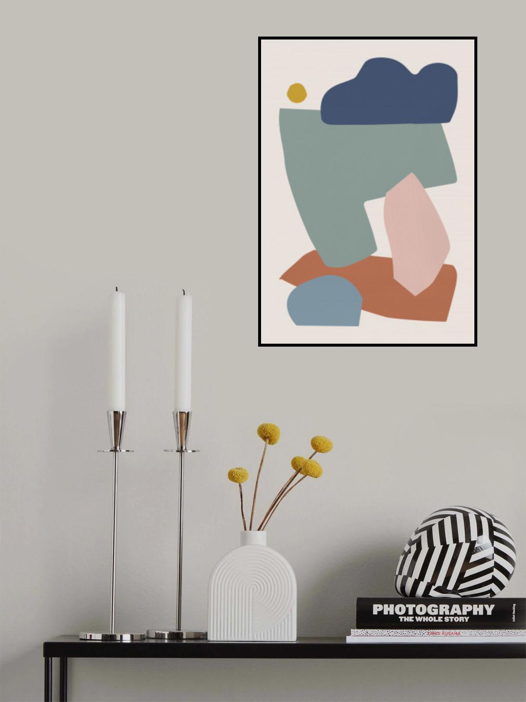 Collage Pastel I Poster och Canvastavla