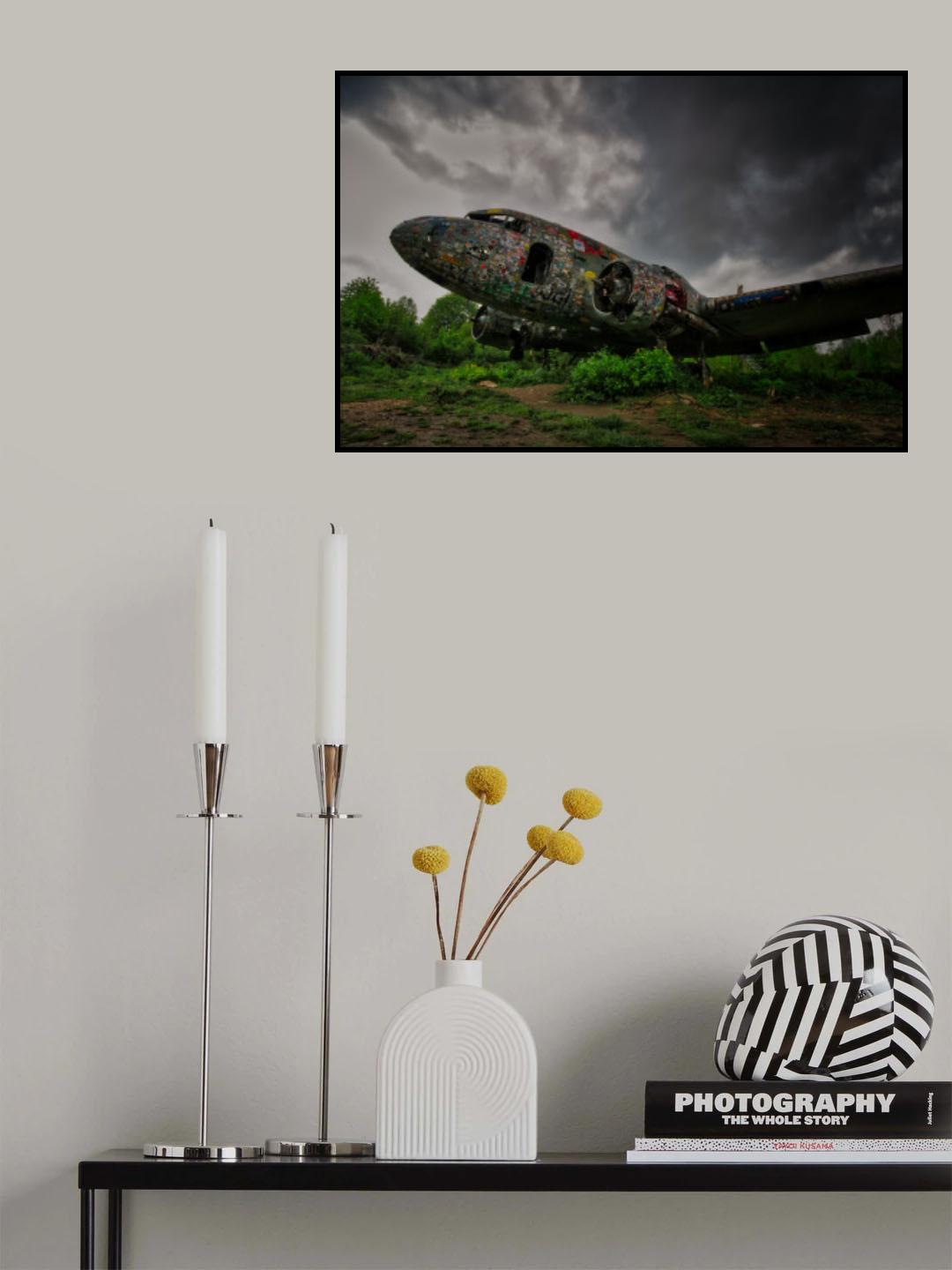 abandoned airplane Poster och Canvastavla