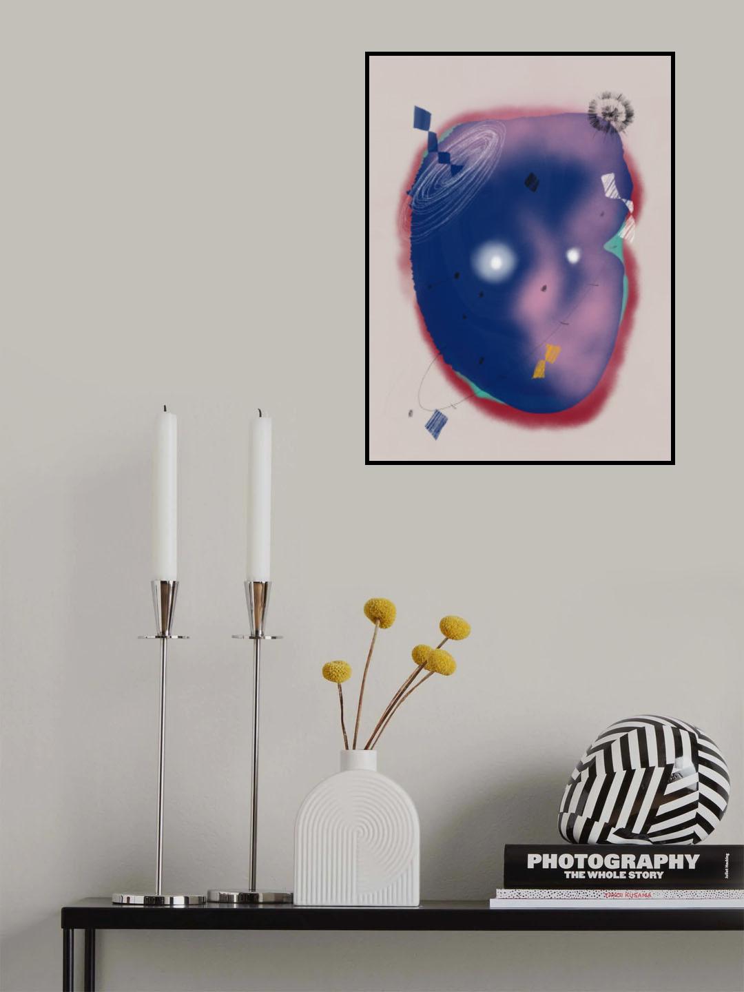 Galaxy Portrait Poster och Canvastavla