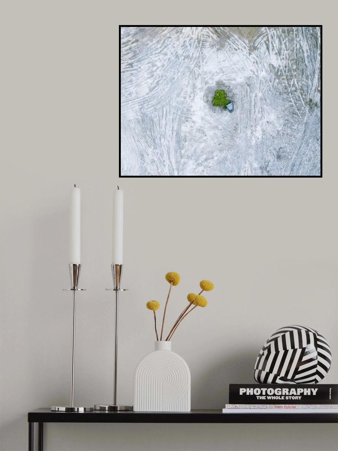 The last tree and trash can Poster och Canvastavla