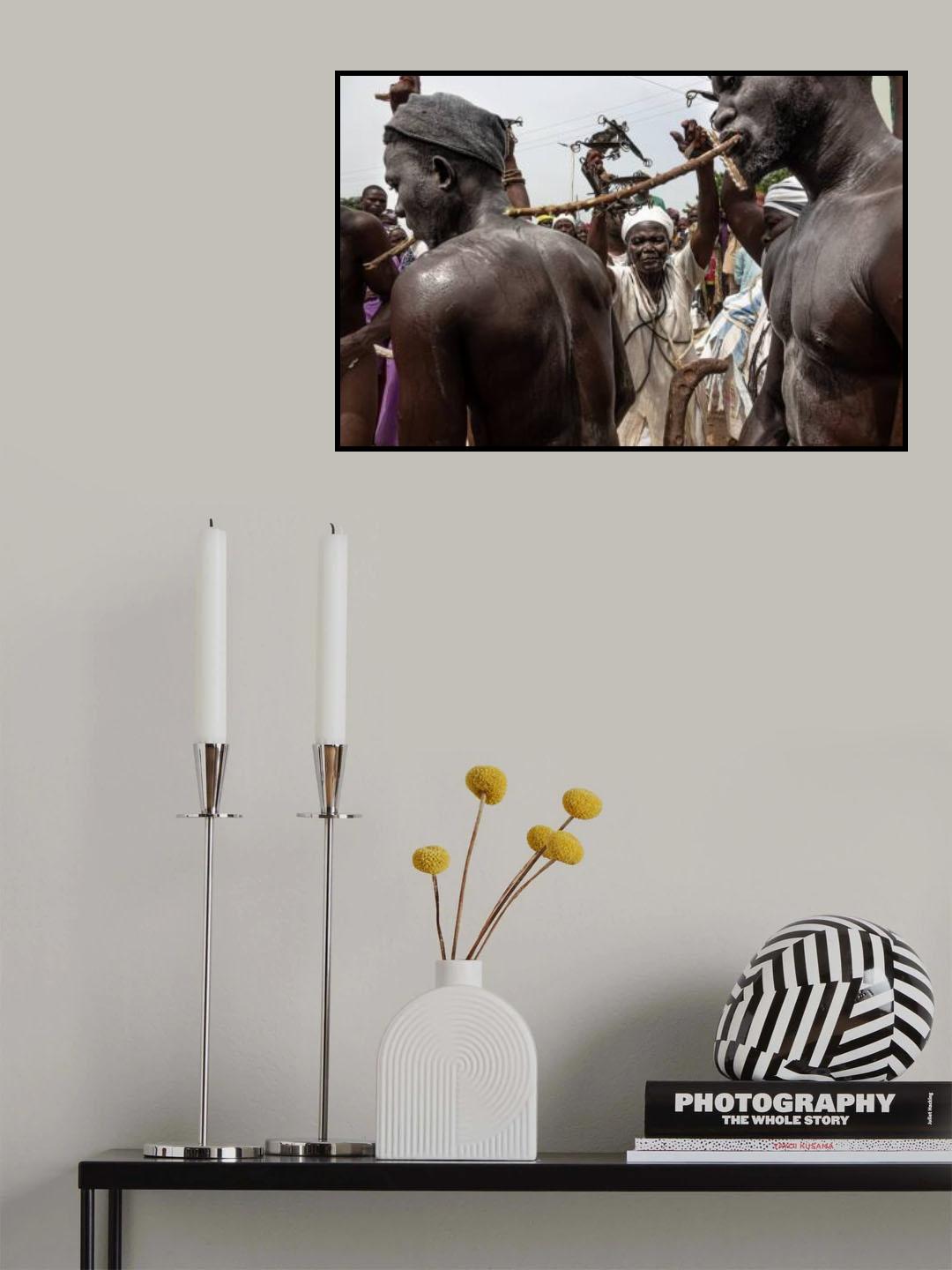 Rituals of the Gwari ethnic group, in the emirate of Minna, Nigeria Poster och Canvastavla