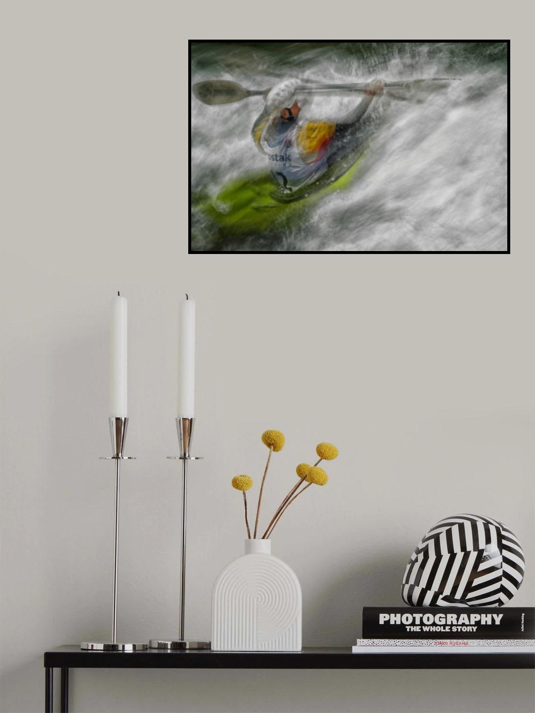 Battle in rapids Poster och Canvastavla