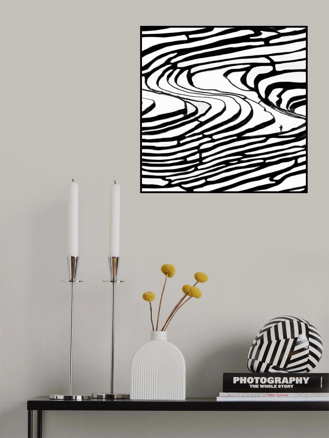 rice fields in Yuanyang Poster och Canvastavla