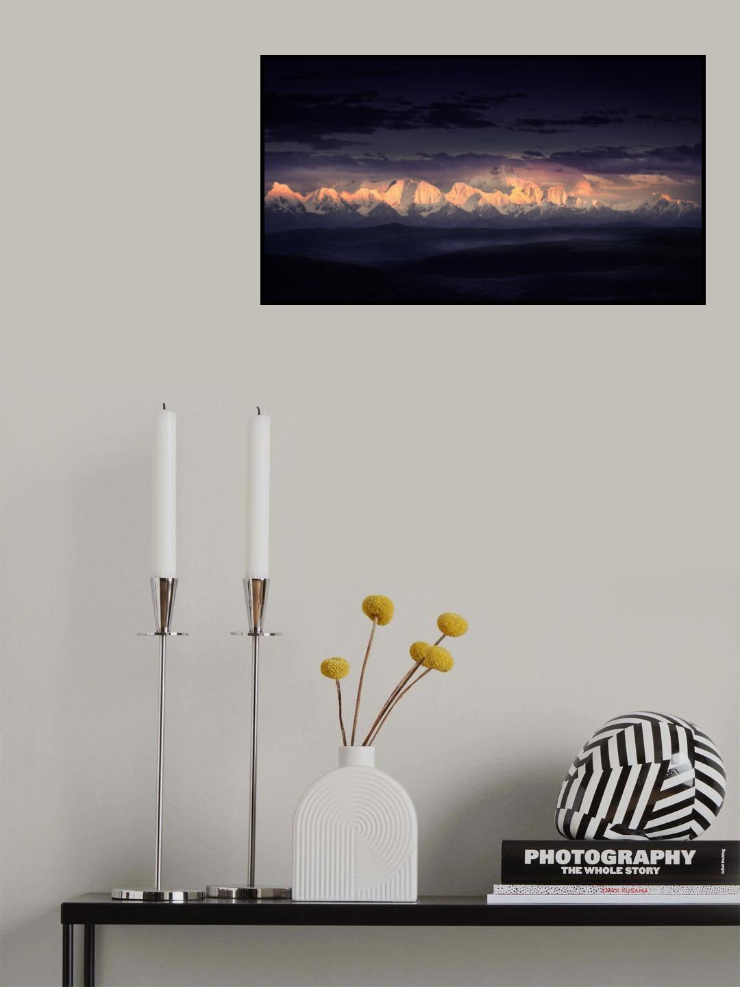 Gongga Twilight 《贡嘎暮色》 Poster och Canvastavla