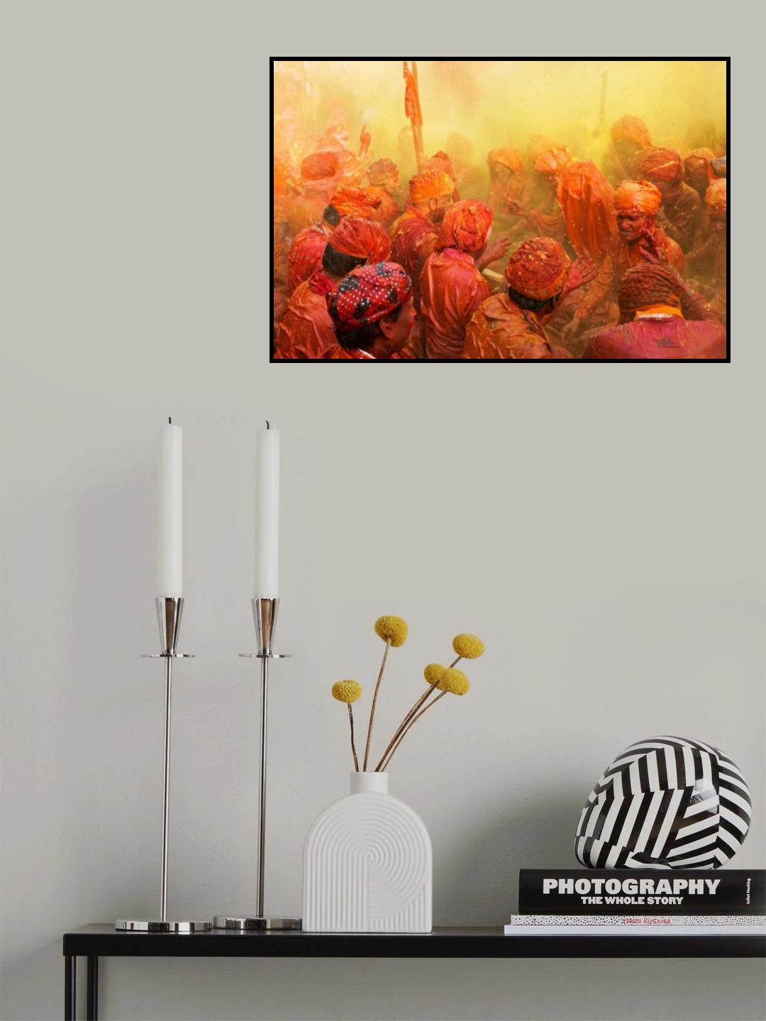 Lathmar Holi Poster och Canvastavla