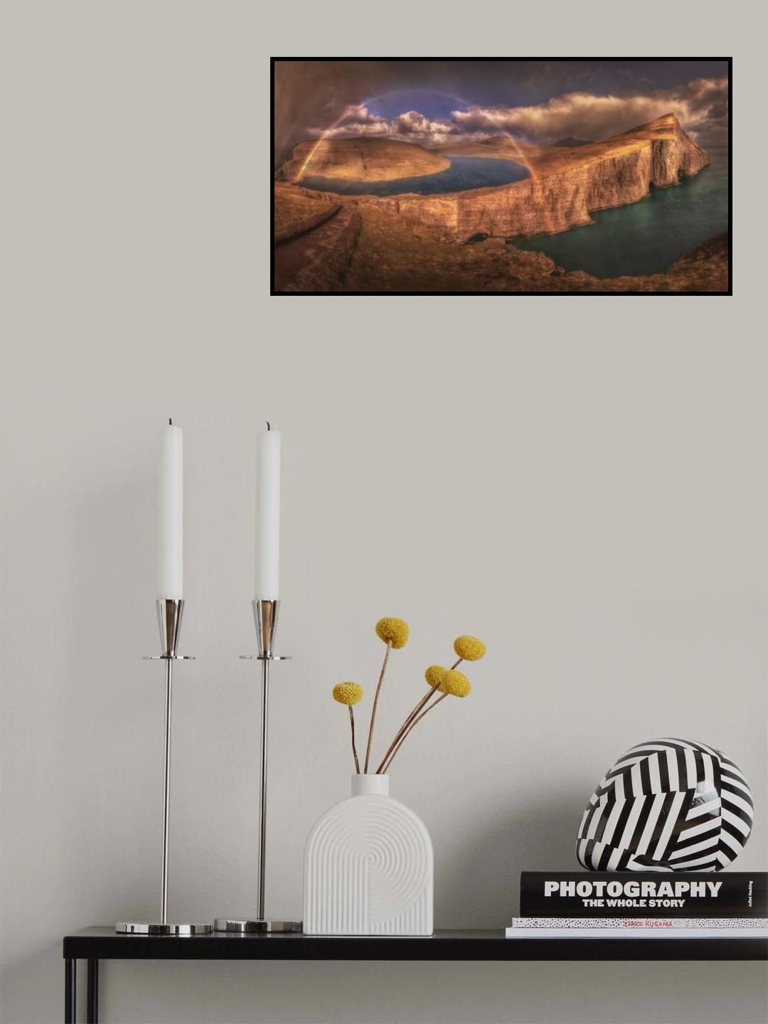 Lake beneath the rainbow Poster och Canvastavla