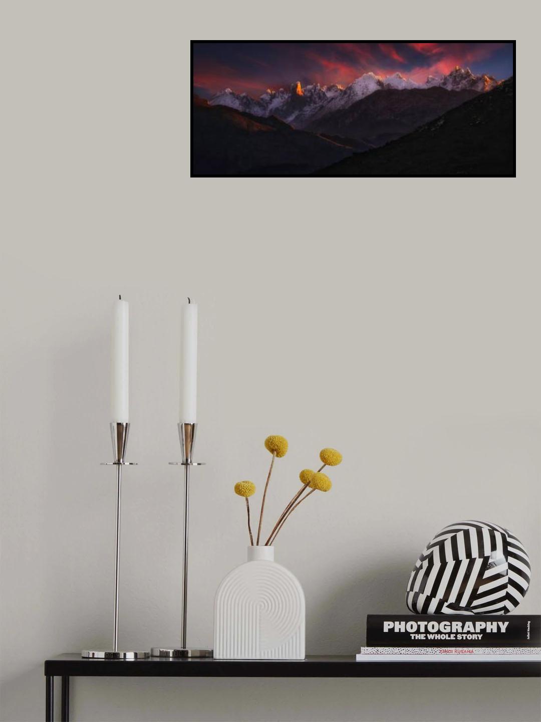 Peaks of fire Poster och Canvastavla