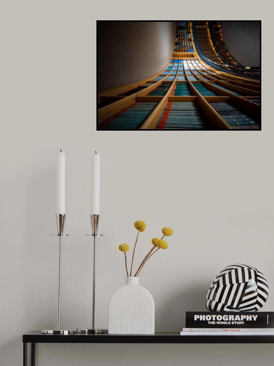 Lines and books Poster och Canvastavla
