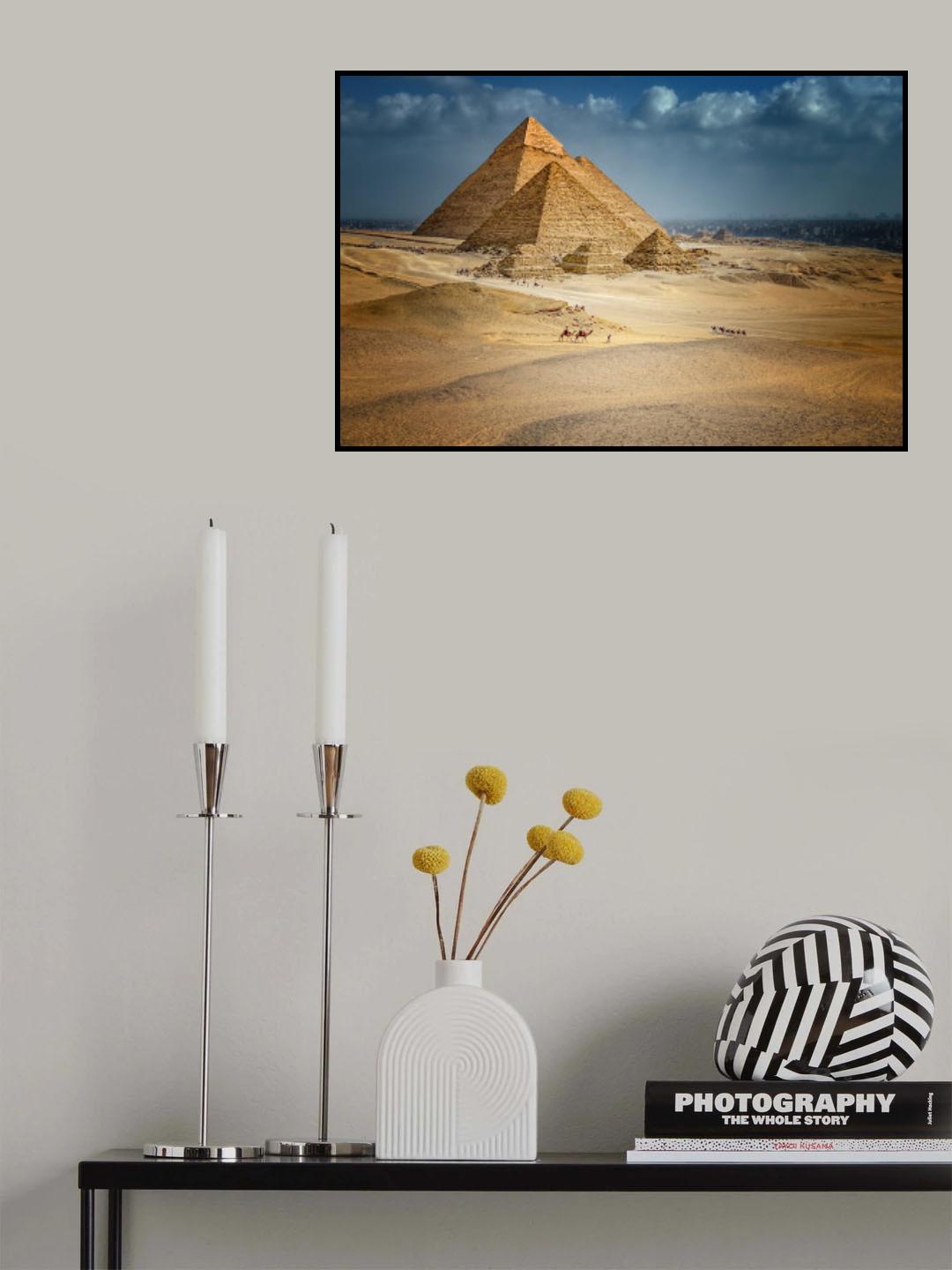 The Pyramids of Giza Poster och Canvastavla