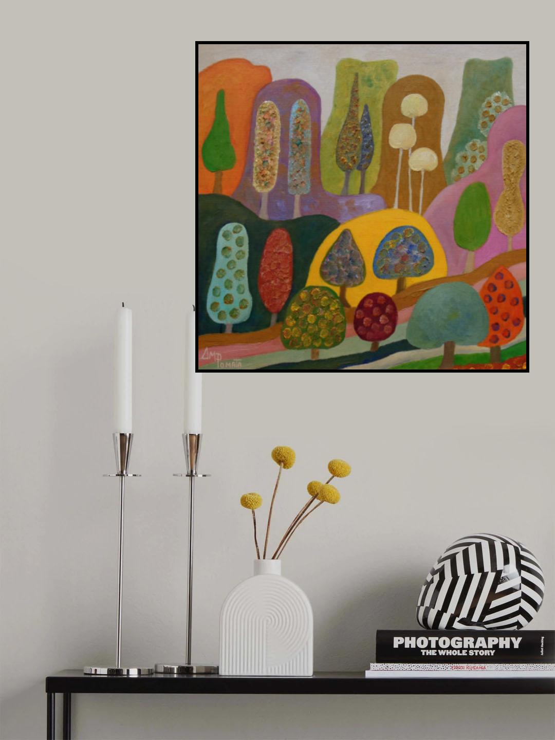 Latest Lights of the Eve Poster och Canvastavla